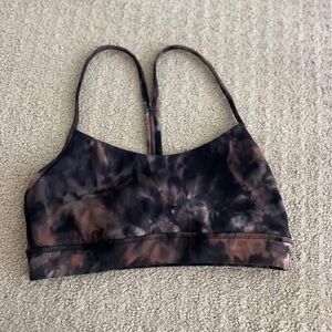 lululemon flow Y bra tie dyed size 4
